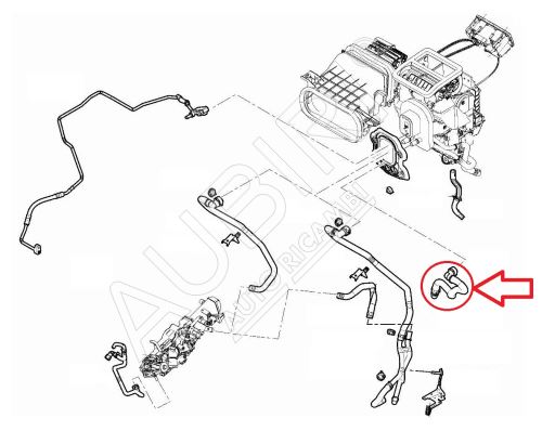 Durite de chauffage Fiat Ducato depuis 2021 2.2D