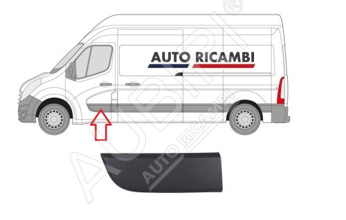 Baguette de protection Renault Master depuis 2010 gauche, porte avant