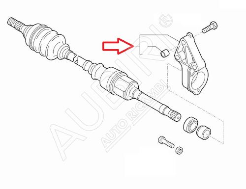 Support d'arbre de transmission Fiat Ducato 2011-2016 2.3 JTD Euro5