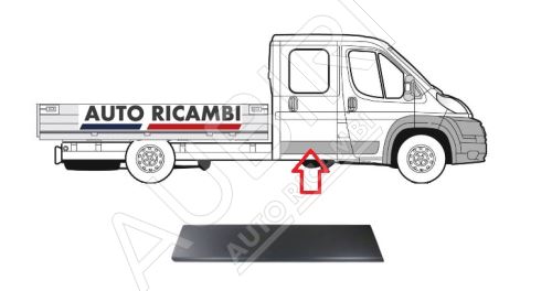 Baguette de protection Fiat Ducato depuis 2014 droit porte arrière, cabine double