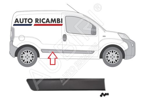 Baguette de protection Fiat Fiorino depuis 2007 droit devant la roue arrière