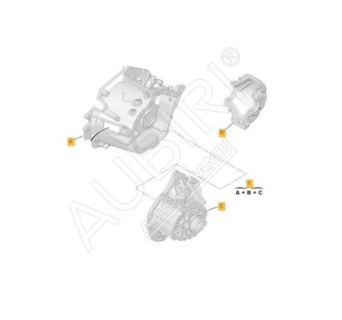 Carter de boite Citroën Berlingo, Peugeot Partner depuis 2008 - BE4R, 17x73