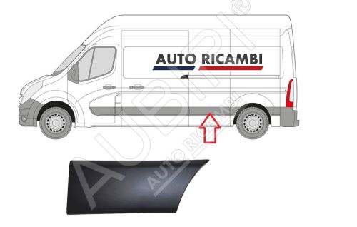 Baguette de protection Renault Master depuis 2010 gauche, derrière la porte coulissante