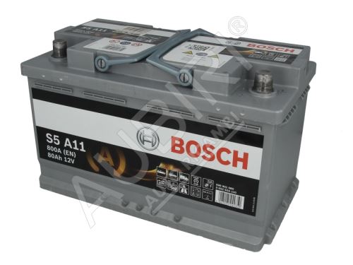 Battery 12V 80Ah/800A Ford Transit since 2011, Custom, Connect, Courier 315x190x175 mm