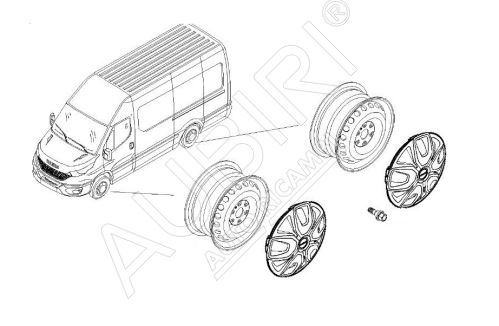 Enjoliveur, roues Iveco Daily depuis 2019 35S-70C