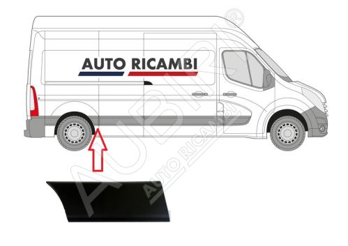 Baguette de protection Renault Master depuis 2010 droit, derrière la porte coulissante