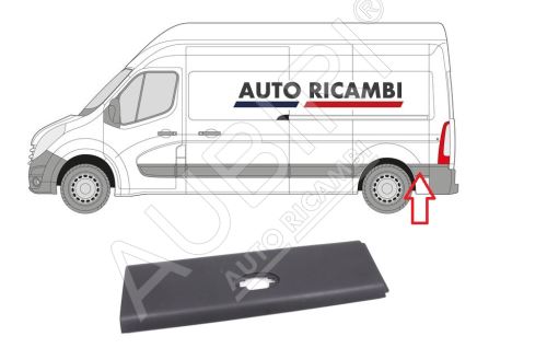 Baguette de protection Renault Master depuis 2010 gauche, derrière la roue arrière