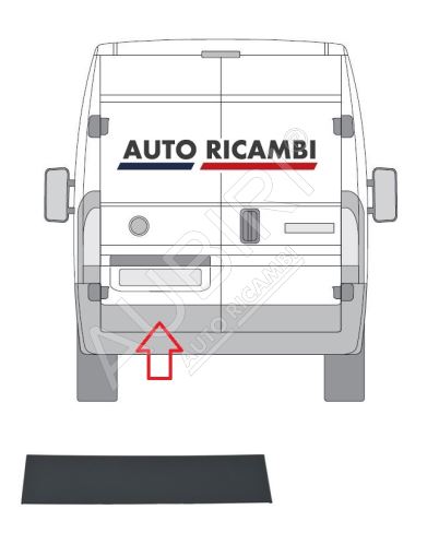 Baguette de protection Fiat Ducato depuis 2006 arrière, porte gauche, grise