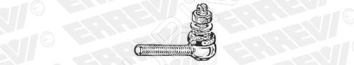 Rotule du régulateur de hauteur Iveco EuroCargo M8x1,25 mm, filetage à droite