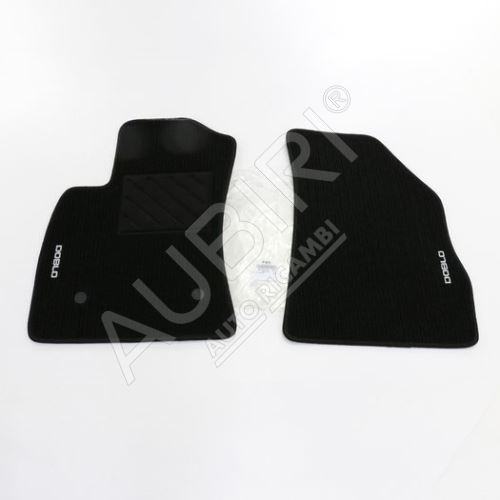 Tapis de sol en velours Fiat Doblo 2010 kit de 2pces