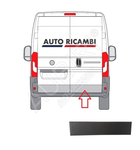 Baguette de protection Fiat Ducato depuis 2014 arrière, porte droite, noir