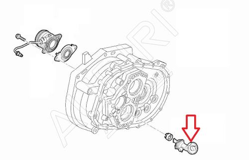 Conduite d'embrayage Fiat Ducato 2006/11/14- 2.0/2.3/3.0 JTD