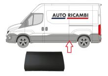 Baguette de protection Iveco Daily depuis 2014 gauche, devant la roue arrière