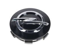 Cache moyeu roue Opel - 65 mm, noir