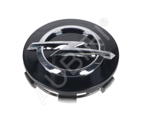 Cache moyeu roue Opel - 65 mm, noir