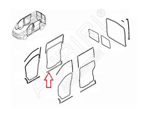 Joint de porte coulissante droite Renault Trafic depuis 2014, Talento 2016-2021