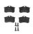 Plaquettes de frein Citroën Berlingo, Partner 1997-2011 arrière, avec accessoires