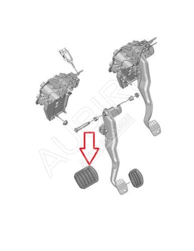 Caoutchouc de pédale de frein Citroën Berlingo, Partner depuis 2018