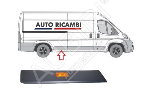 Baguette de protection Fiat Ducato depuis 2006 droit, devant la roue arrière, 80 cm - Maxi