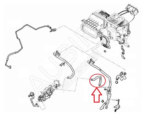 Durite de chauffage Fiat Ducato depuis 2021 2.2D