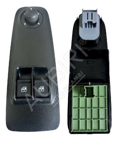 Electric window switch Fiat Ducato since 2014 left, green, with mirror control