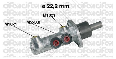 Maître cylindre de frein Fiat Doblo 2000-05 avec ABS 22 mm