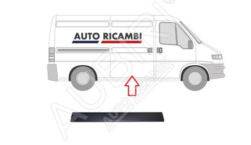 Baguette de protection Fiat Ducato 2002-2006 droit, porte coulissante, 136 cm