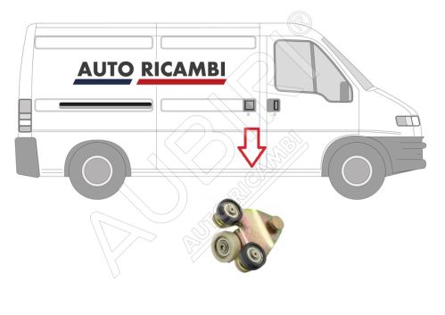 Charnière de porte coulissante Fiat Ducato 1994-2002 droit inférieur