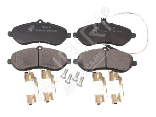 Plaquettes de frein Fiat Scudo 2007-2016 1.6/2.0D avant, 1 capteur, avec accessoires