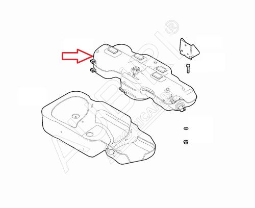 Réservoir ADBlue Fiat Doblo 2015-2022