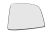 Glace de rétroviseur Fiat Doblo 2010-2022 gauche supérieur, commande électrique, chauffant