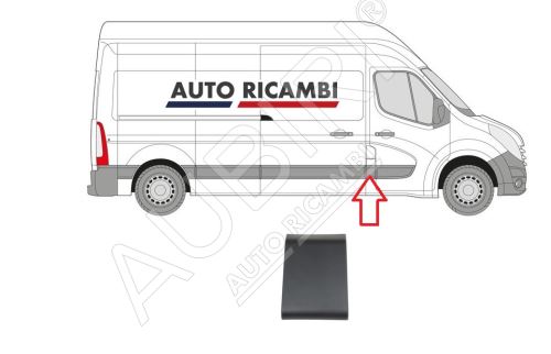 Baguette de protection Renault Master de 2010 droit, derrière la porte avant, montant B