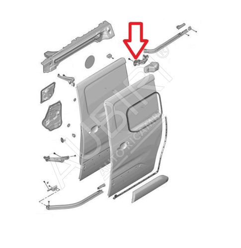 Sliding door roller guide Citroën Berlingo, Partner since 2018 right, medium