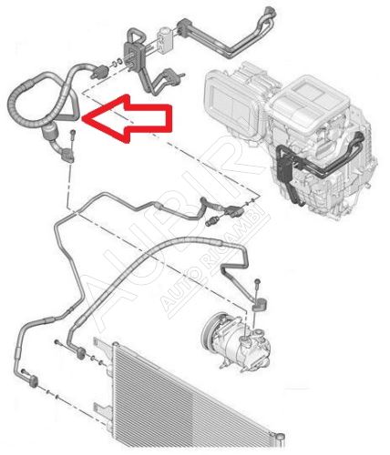 Air con hose Fiat Ducato 2006-2011 2.2D from from compressor to evaporator