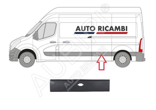 Baguette de protection Renault Master depuis 2010 gauche, derrière la porte coulissante