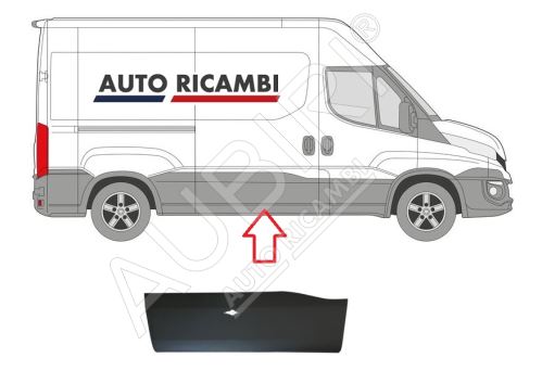 Baguette de protection Iveco Daily depuis 2014 droit, porte coulissante (3520/4100)