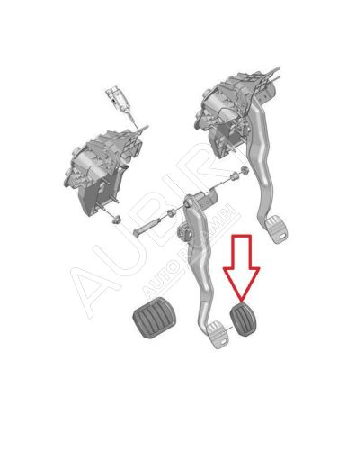 Caoutchouc de pédale de frein Citroën Berlingo, Partner depuis 2018