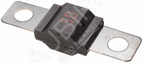 Sheet metal fuse 50A Iveco - red