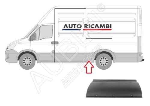 Baguette de protection Iveco Daily 2000-2014 gauche, devant la roue arrière