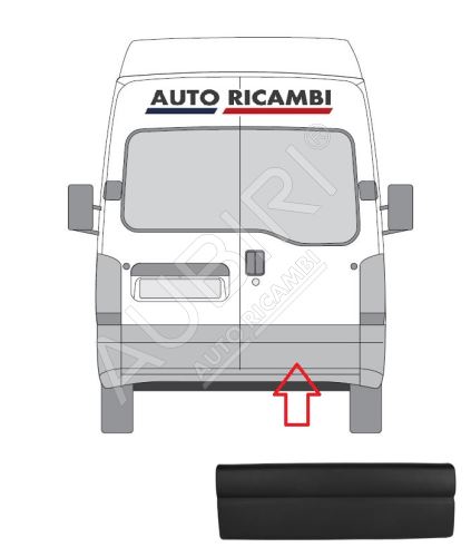 Baguette de protection Renault Master 1998-2010 arrière, porte droite