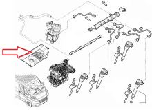 Cache moteur Fiat Ducato 2021-2024 2.2D supérieur (2)