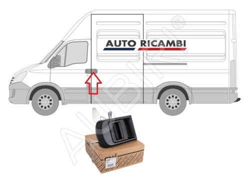 Poignée extérieure de porte coulissante Iveco Daily 2000–2014 gauche