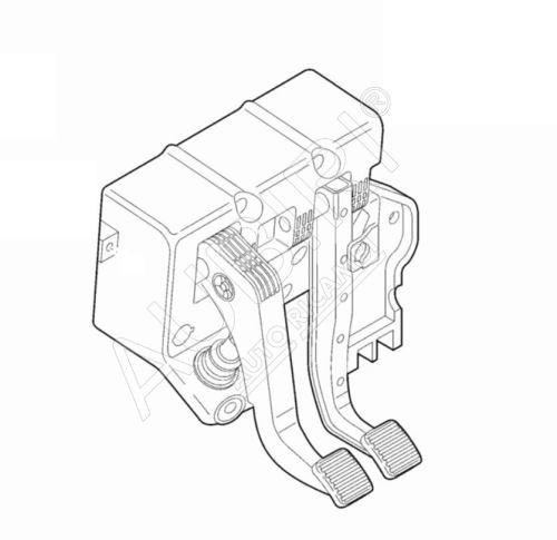 Pédale de frein et pédale d'embrayage sur console Fiat Ducato 2014- 2.0 JTD