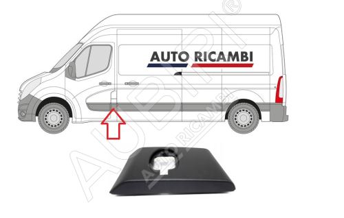 Baguette de protection Renault Master de 2010 gauche, derrière la porte avant, montant B