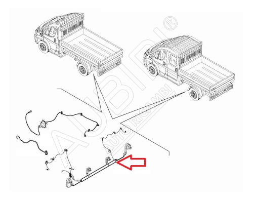 Faisceau de câbles Fiat Ducato, Jumper, Boxer depuis 2006 aux feux arrière, plateau