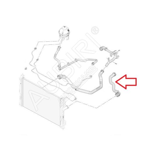 Durite de radiateur d'eau Citroën Berlingo, Partner depuis 2018 1.6 VTi gauche