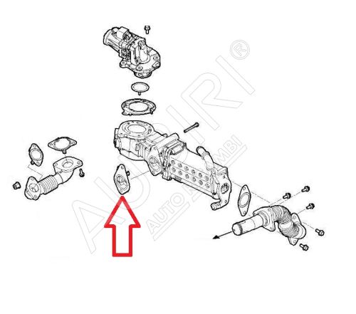 Joint refroidisseur EGR Iveco Daily depuis 2022 2.3D