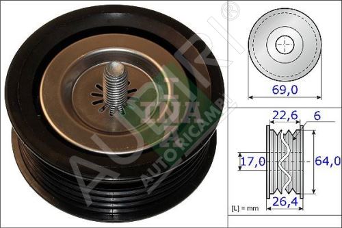 Galet enrouleur de courroie d'accessoire Mercedes Sprinter 2015 2,1