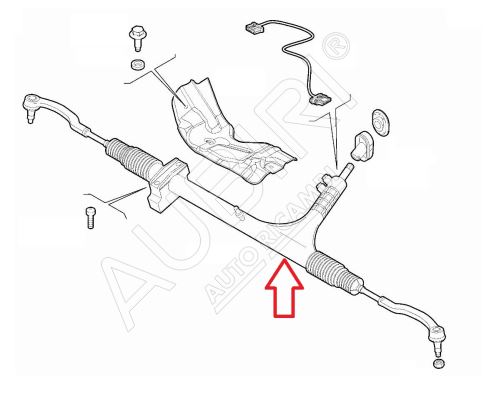 Crémaillère de direction assistée Fiat Ducato, Jumper, Boxer depuis 2021