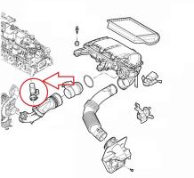 Tuyau de ventilation de carter-moteur Citroën Jumpy, Berlingo de 07 1.6D sans incandescence